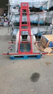 Liftable Mobile Glass A-Frame Trolley