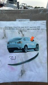 BMW X6 E71 Sport 08-14 Trunk Lid Spoiler Carbon Fiber