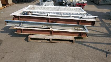 Pallet of Metal Door Jams And Chainlink Fence