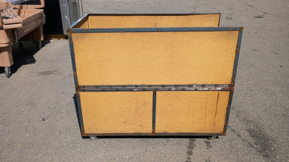 Steel Frame Rolling Cart Masonite Board 48x24x36