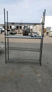 Metal Shelf Rack With Wheels