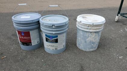 (3) 5 Gallon Buckets of Paint