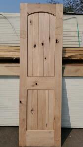 (1) Raw Wood Door 24x80