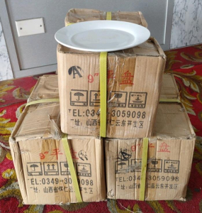 OFFSITE GREAT WALL RESTAURANT -- (3) Unopened Boxes of (White) 40ct. Imported Dinning Plates from China