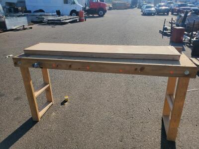 Wood Work Bench 72x35