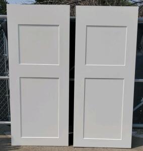 (2) Lynden-Door Brand Shaker-Style Doors - 1⅜" MHF 102 RP 34" x 79" PRM