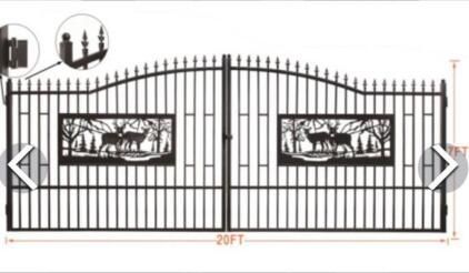 Deer Entry Gates 20&rsquo;L x 7&rsquo;H