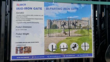 Iranch Irig-Iron Gate 165.35"x86.61"x1.57"