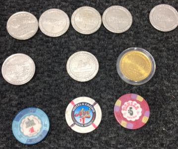 (3) Vintage Casino Chips And More