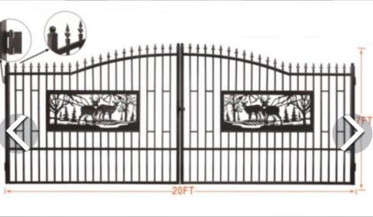 Deer Entry Gates 20&rsquo;L x 7&rsquo;H