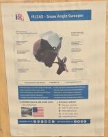 *New* IRLSAS Heavy Duty Snow Angle Sweeper [Skid Steer Attachment] (36" Brush Width) / +$3000 Value! - 2