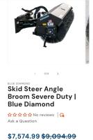 *New* IRLSAS Heavy Duty Snow Angle Sweeper [Skid Steer Attachment] (36" Brush Width) / +$3000 Value! - 8