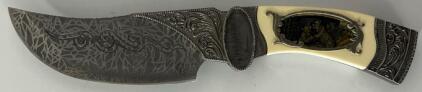 Beautifully Decorated Bear Knife