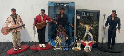 (9) Elvis Presley Collectable Dolls / Figures