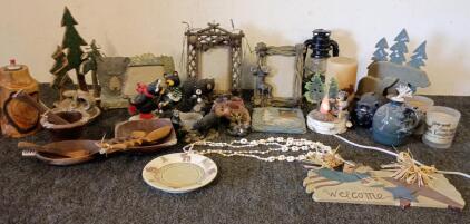 Variety Of Outdoor Black Bear Collectibles And Photo Frames And Much Much More