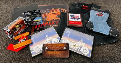 Harley Davidson Memorabilia: Leather Vest (L), Pictures, Collectibles, Book, Awards And More