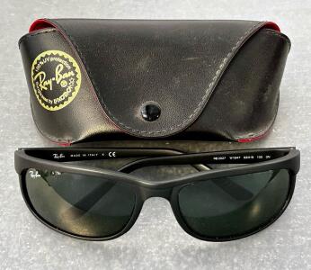 Pair Of Ray Ban Sunglasses With Case