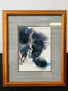 17"x 21" Collectible Framed Bev Doolittle Fine Art Print "Runs With Thunder"