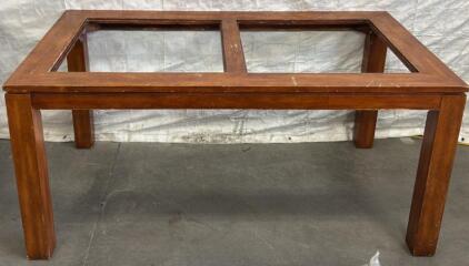 Large Wooden Dining Table / 36&rdquo; L x 64&rdquo; W x 30.5&rdquo; H