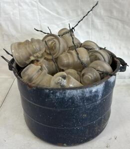 Bucket of Antique Lightbulbs