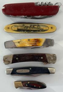 (6) Pocket Knives / Swiss Army Knives