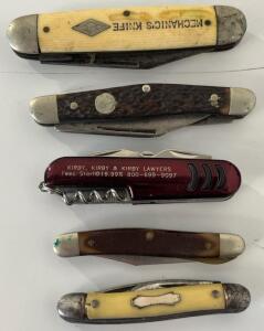 (5) Swiss Army / Pocket Knives