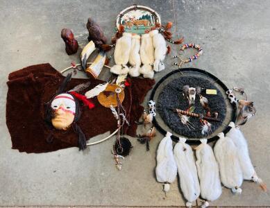 Native American Home Decor: Dream Catchers, Statues, and Horn Decor