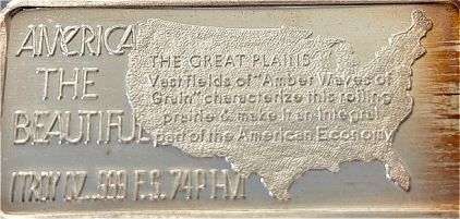 &ldquo;America The Beautiful&rdquo; Troy 1oz .999 Silver &ldquo;The Great Plains&rdquo; Bar