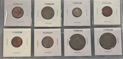 Variety Of Foreign Coins