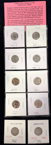 (8) Brilliant Uncirculated Roosevelt Dimes, Rare Silver 1943 Mercury Dime, Rare Silver 1906 Barber Dime
