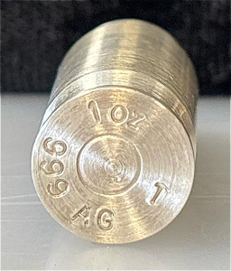 Silver Bullet 1oz .999 Fine Silver 45cal. AG