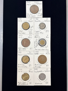 Variety Of Latin American Coins