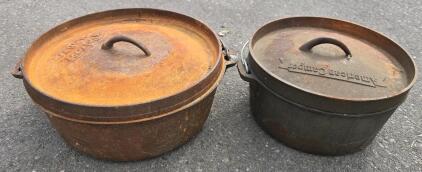 (2) Dutch Ovens- American Camper And Wenzel 1887