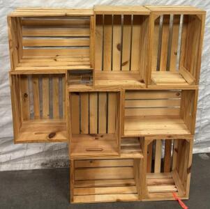 Wooden Cubby Organizer / 9.5&rdquo; H x 42.5&rdquo; W x 48.5&rdquo; L