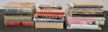 Vintage Cooking Books ('Coming For The Freezer', 'Let's Cook It Right', 'Baking With Your Slow Cooker', 'Cut-Off Cook Book', 'Show Off Desserts') And More!
