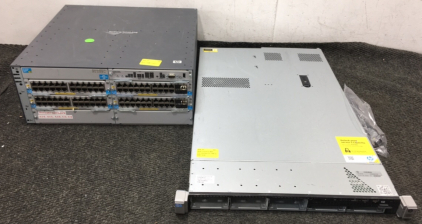 HP Proliant Server, HP Network Switch