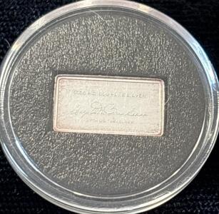 Angela M Buchanan 1000MG .999 Pure Silver 37th US Treasurers