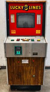 Vintage Slot Machine -Lucky 8 Lines 26"x 26"x 63"