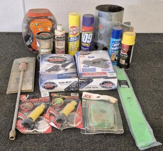 Charcoal Starter, (2)De-Flapper Max, (2)Spill Proof System, Air Filter, Lawn Mower Blades, Carpet Cleaner Turbo Wand, Chains And More!