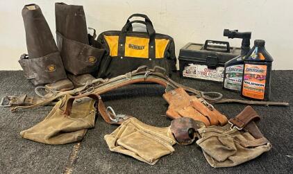 Fishing Wader Boots (11), Tool Belts, Tire Chains, Paint Supplies & More