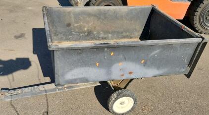 GroundWork Utility Dump Cart, 1,200 lbs Capacity, Pin Hitch, Pneumatic Tires