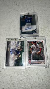 Ethan Small 2023 Topps Stadium,2022 Charlie Welch Rockie Auto Prospect , Bobby Dalbec
