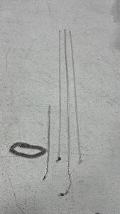 (3)Stamp silver Necklace,(2) Bracelet