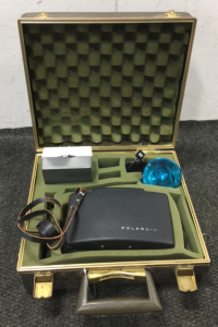 Polaroid Camera With Case, Flash and Extra Lenses