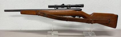 Mossberg Model 152 Rifle, .22 LR, Tasco 4x15 Scope, Wood Stock