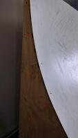 80"x 4'x 25" Quarter Pipe Skate Ramp w/ Wheels on Side - 12