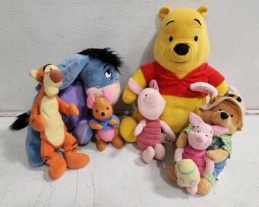 (1) Winnie The Pooh Plush Toy (1) Eeyore Plush Toy (1) Tigger Plush Toy And More