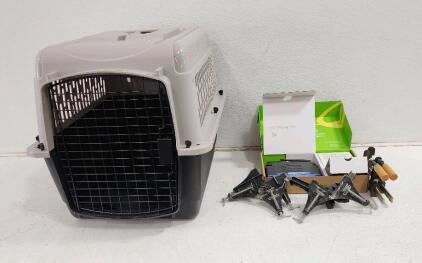 (1) Linksys Wireless Broadband Router (1) 25in Pet Crate And More
