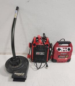 (1) Super Start Power Pack Car Jumper (1) Cen-Tech 4-in-1 Portable Jump Starter And More
