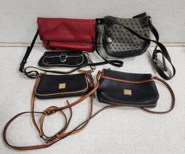 (1) Dooney And Bourke Pebble Grain Ginger Crossbody Bag (1) Dooney And Bourke Pebble Grain Lexi Crossbody Bag And More